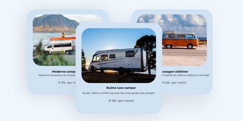 camper verhuur software