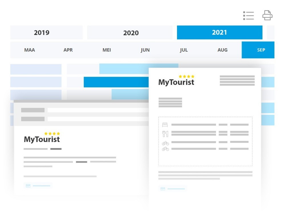 Boeking kalender voor vakantiewoningen
