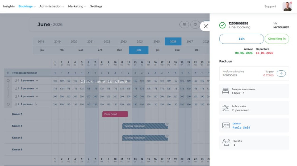 MyTourist PMS for tourist rentals