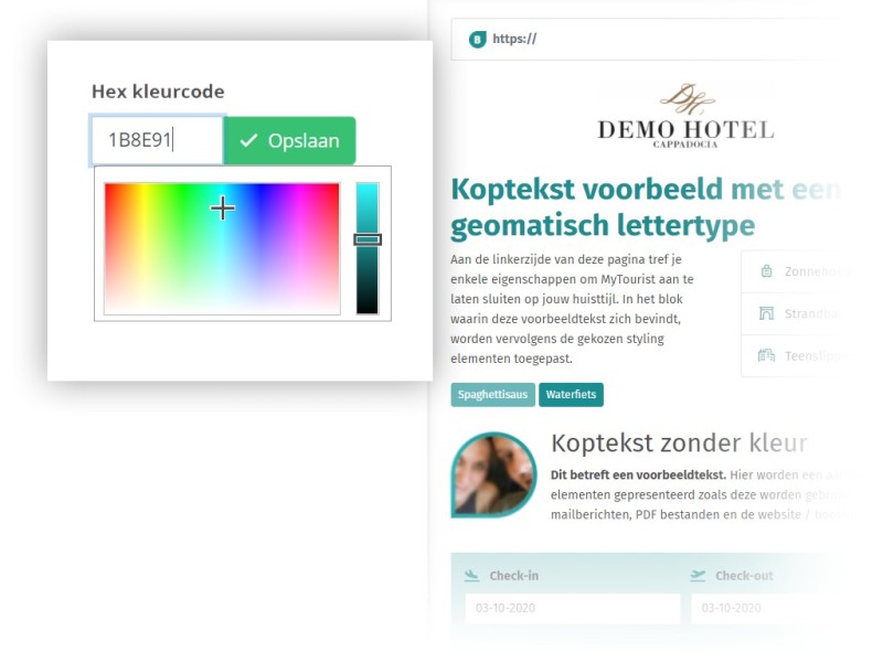 Responsive hotel website bouwen in eigen huisstijl