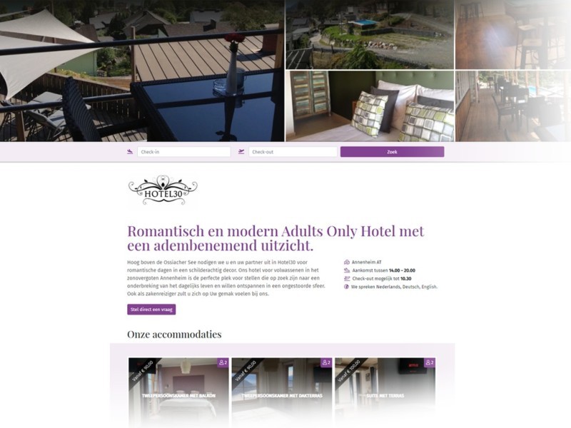 Website voor mijn appartement