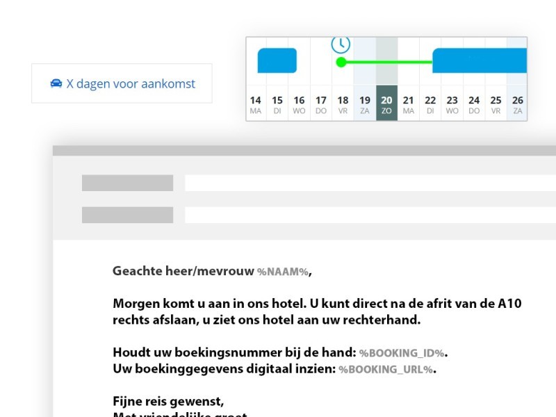 Geautomatiseerde mails reserveringsbevestiging