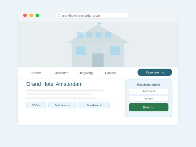 hotel website maken