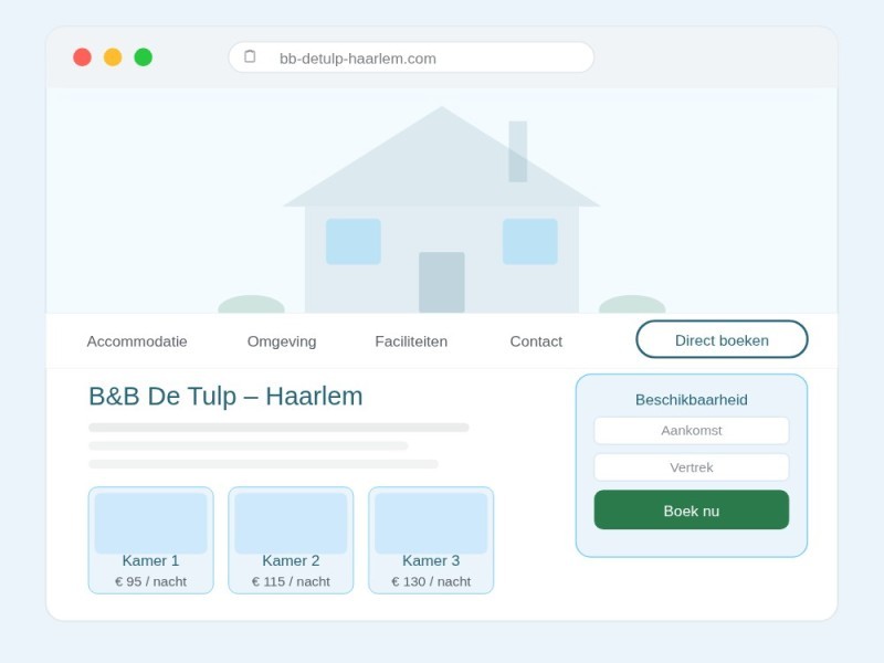 b&B website maken